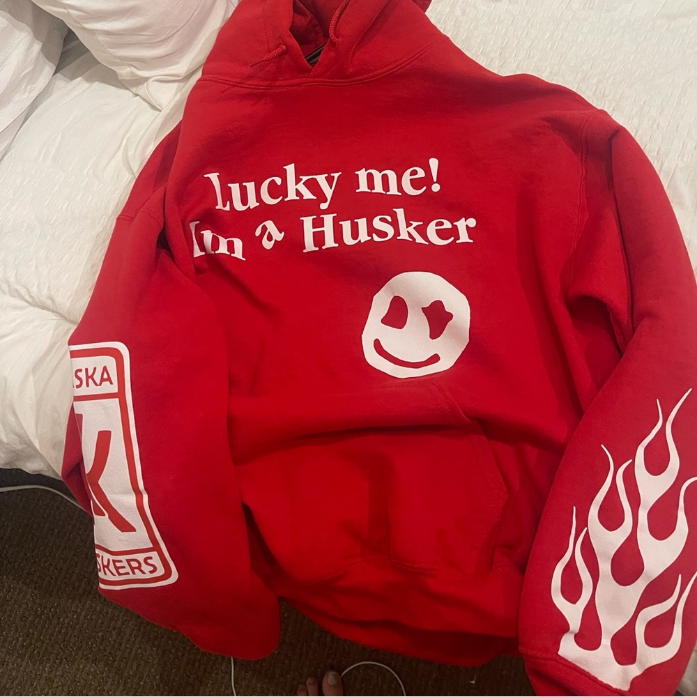VINTAGE CUSTOM NEBRASKA I SEE GHOSTS SWEATSHIRT #nebraska #unl #huskers